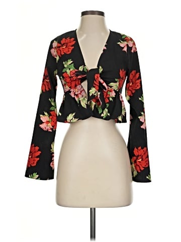 Missguided Long Sleeve Blouse (view 1)