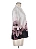 Express 100% Polyester Color Block White Short Sleeve Blouse Size M - photo 4