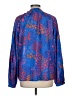 Mud Pie Blue Long Sleeve Blouse Size L - photo 2