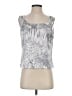 St. John Silver Sleeveless Top Size S - photo 1