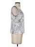 St. John Silver Sleeveless Top Size S - photo 4