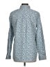Garnet Hill Paisley Blue Long Sleeve Button-Down Shirt Size 12 - photo 2