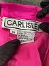 Carlisle 100% Silk Color Block Pink Silk Skirt Size 16 - photo 4