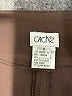 Cache 100% Polyester Brown Dress Pants Size 8 - photo 7