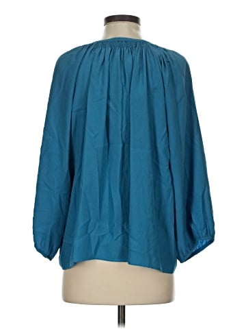 Tucker 3/4 Sleeve Silk Top (view 2)
