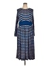 Boden Chevron-herringbone Blue Casual Dress Size 16 - 18 - photo 1