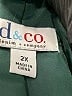 D&Co. Green Coat Size 2X - photo 6