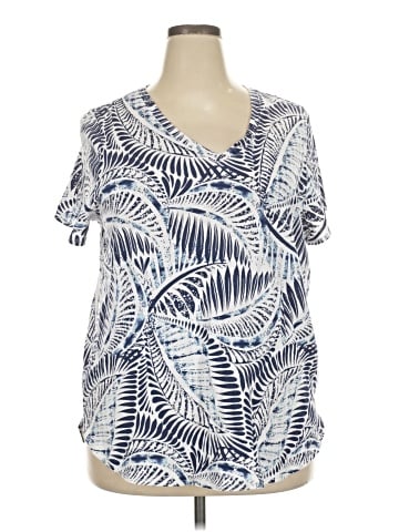 Tahari Short Sleeve Blouse (view 1)