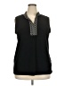 Jaclyn Smith Black Sleeveless Blouse Size XXL - photo 1