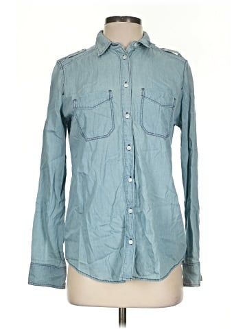 Express Outlet Long Sleeve Button-Down Shirt (view 1)