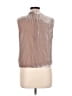 Marciano Metallic Silver Sleeveless Blouse Size L - photo 2