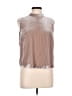 Marciano Metallic Silver Sleeveless Blouse Size L - photo 1