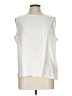 DKNY 100% Polyester Ivory Sleeveless Blouse Size L - photo 1