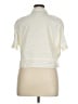 CeCe 100% Cotton Ivory Short Sleeve Blouse Size XL - photo 2
