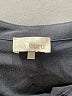 Ecru 100% Silk Black 3/4 Sleeve Silk Top Size L - photo 7