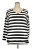 French Laundry Stripes Gray Pullover Sweater Size 2X - photo 1