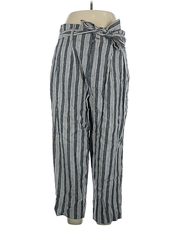 Madewell Linen Pants In Silver