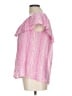 Oliphant 100% Cotton Pink Short Sleeve Blouse Size L - photo 5