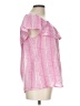 Oliphant 100% Cotton Pink Short Sleeve Blouse Size L - photo 4