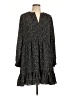 MSK 100% Polyester Animal Print Black Casual Dress Size L - photo 1