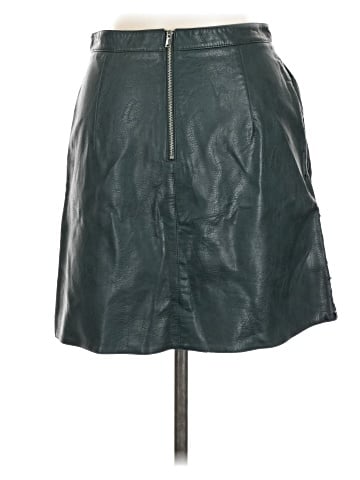 Zara Basic Faux Leather Skirt (view 2)