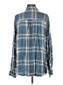 Lucky Brand Plaid Blue Long Sleeve Button-Down Shirt Size L - photo 2