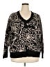 Max Studio Floral Black Pullover Sweater Size 2X - photo 1