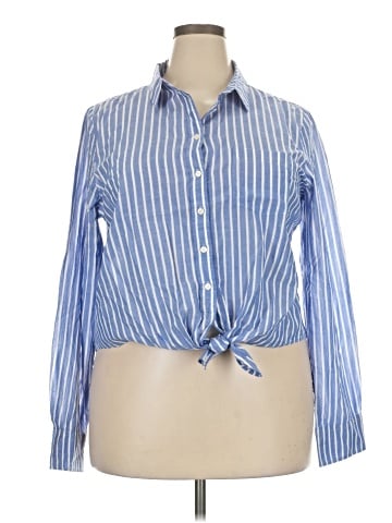 J.Crew Factory Store Long Sleeve Button-Down Shirt (view 1)