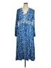 Boden Print Blue Casual Dress Size 16/18r - photo 1