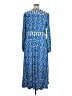 Boden Print Blue Casual Dress Size 16/18r - photo 2