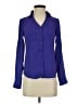 Express 100% Polyester Purple Long Sleeve Blouse Size XXS - photo 1