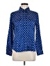 Pendleton 100% Polyester Polka Dots Blue Long Sleeve Blouse Size 6 Petite - photo 1