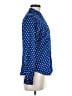 Pendleton 100% Polyester Polka Dots Blue Long Sleeve Blouse Size 6 Petite - photo 4