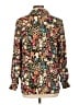 Chenault Floral Black Long Sleeve Blouse Size L - photo 2