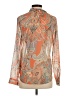 L'Agence 100% Polyester Paisley Orange Long Sleeve Blouse Size XS (tall) - photo 2
