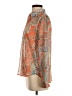 L'Agence 100% Polyester Paisley Orange Long Sleeve Blouse Size XS (tall) - photo 5