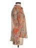 L'Agence 100% Polyester Paisley Orange Long Sleeve Blouse Size XS (tall) - photo 4
