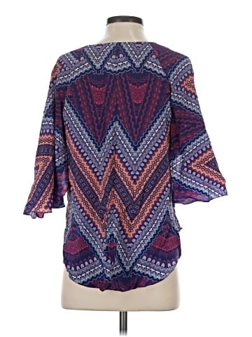 Amanda Uprichard 3/4 Sleeve Silk Top (view 2)
