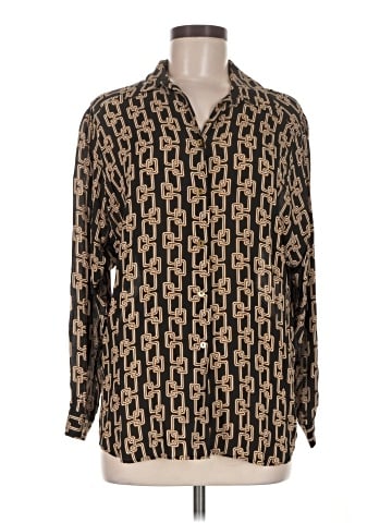 Massimo Dutti Long Sleeve Button-Down Shirt (view 1)