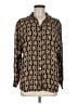 Massimo Dutti Print Gold Long Sleeve Button-Down Shirt Size 6 - photo 1