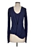 Armani Exchange 100% Rayon Blue Long Sleeve Top Size XS - photo 1