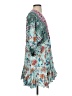 AaKaa 100% Rayon Paisley Teal Casual Dress Size S - photo 4
