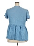 Terra & Sky 100% Lyocell Blue Short Sleeve Top Size 2X - photo 2
