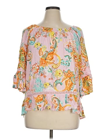 Fever 3/4 Sleeve Blouse (view 1)