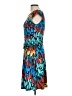 En Focus Studio Print Blue Cocktail Dress Size 10 - photo 5