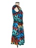 En Focus Studio Print Blue Cocktail Dress Size 10 - photo 4