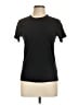 Three Dots 100% Cotton Solid Black Short Sleeve T-Shirt Size L - photo 1