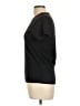 Three Dots 100% Cotton Solid Black Short Sleeve T-Shirt Size L - photo 5