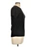 Three Dots 100% Cotton Solid Black Short Sleeve T-Shirt Size L - photo 4