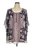 Style&Co 100% Polyester Purple 3/4 Sleeve Blouse Size 1X - photo 1